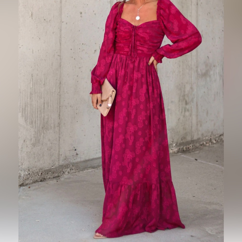 Floral Maxi Dress with Pockets